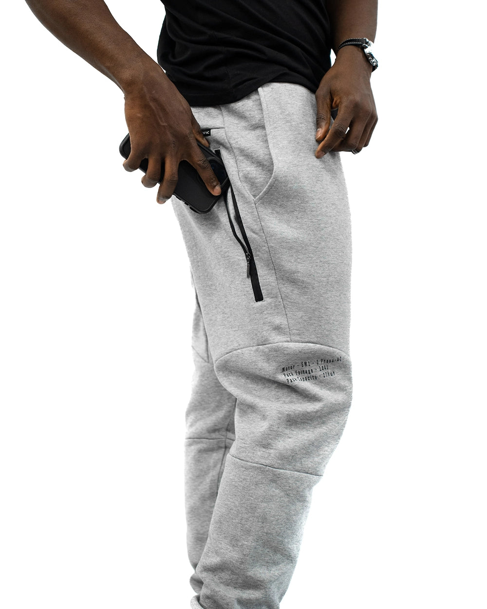 Collection of SAVIC TRACKSUIT PANTS - GREY in a gallery layout