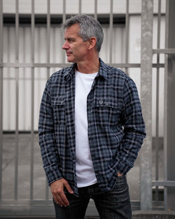 Collection of UNISEX FLANNEL OVERSHIRT in a gallery layout